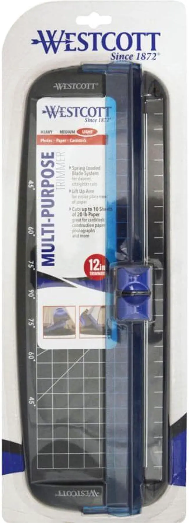 Alt view image 14 of 19 - Westcott Multi-Purpose Personal Trimmer 10 Sheets Plastic 6.38 x 12 15804