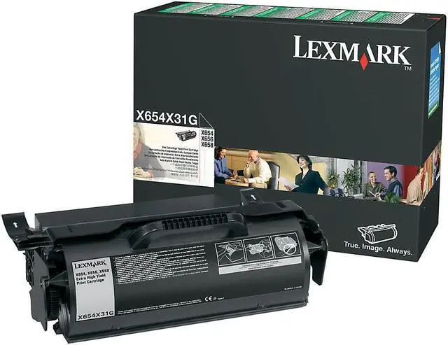 Alt view image 3 of 4 - Lexmark X654X31G Extra High Yield Toner Cartridge - Black
