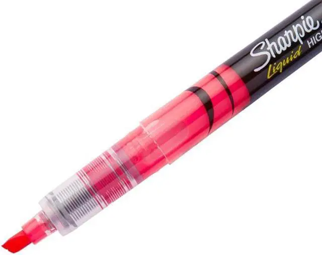 Alt view image 6 of 13 - Sharpie Accent Liquid Pen Style Highlighter Chisel Tip Fluorescent Pink Dozen 1754464