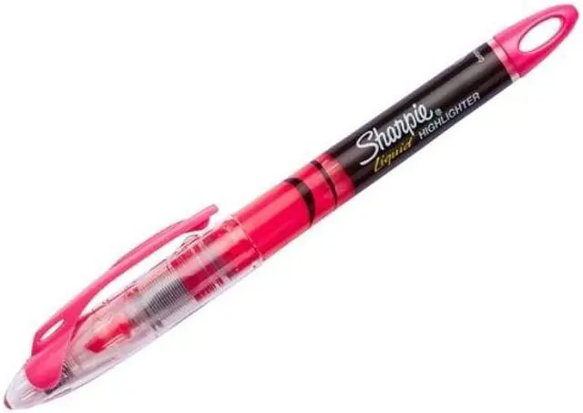 Alt view image 5 of 13 - Sharpie Accent Liquid Pen Style Highlighter Chisel Tip Fluorescent Pink Dozen 1754464