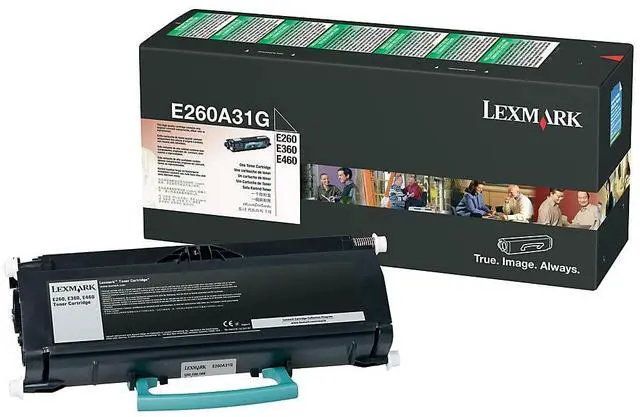 Alt view image 5 of 9 - Lexmark E260A31G Toner Cartridge - Black