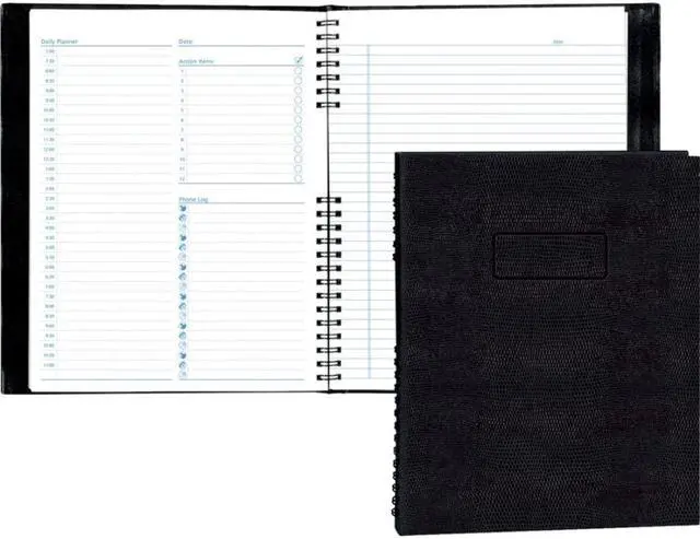 Alt view image 5 of 10 - Notepro Undated Daily Planner, 11 X 8-1/2, Black