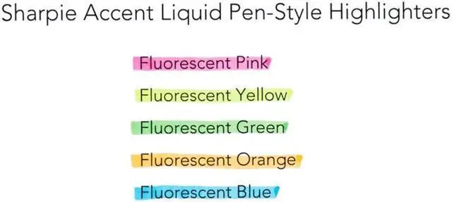 Alt view image 7 of 13 - Sharpie Accent Liquid Pen Style Highlighter Chisel Tip Fluorescent Pink Dozen 1754464