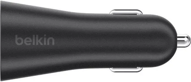 Alt view image 5 of 10 - Belkin BOOST UP 2-Port Car Charger + USB-A to Lightning Cable