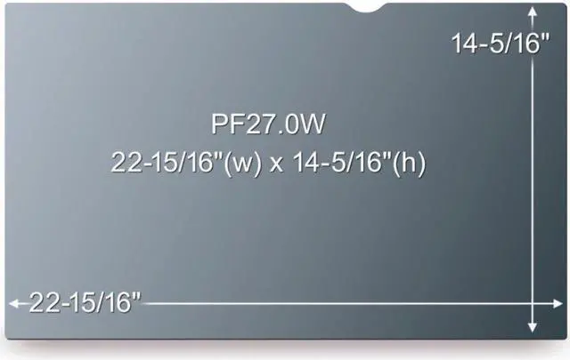 Alt view image 6 of 14 - 3M™ Privacy Filter For 27" Widescreen Monitor (16:10)