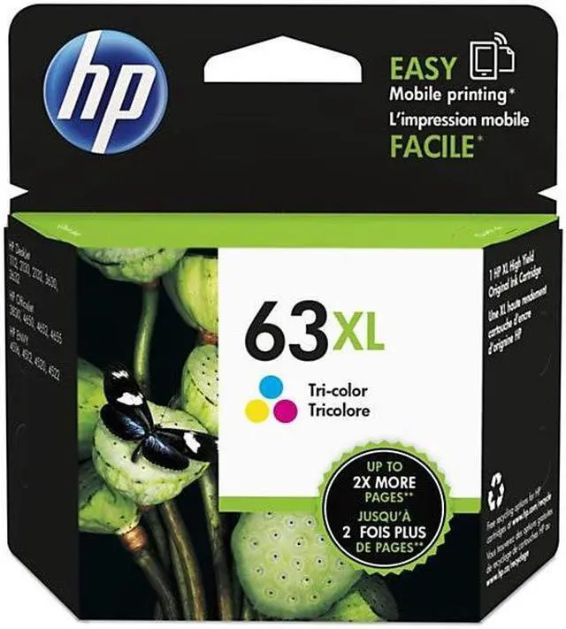Alt view image 3 of 20 - HP F6U63AN#140 63XL High Yield Original Ink Cartridge Tri-Color