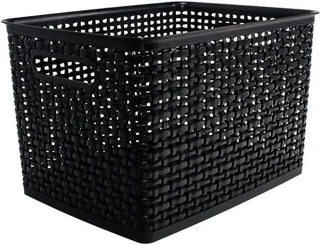 Main image of Advantus SGS36006 Storage Studios Bin Weave Large Black