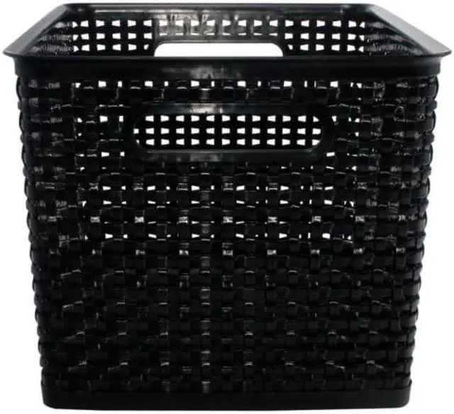 Alt view image 3 of 19 - Advantus SGS36006 Storage Studios Bin Weave Large Black