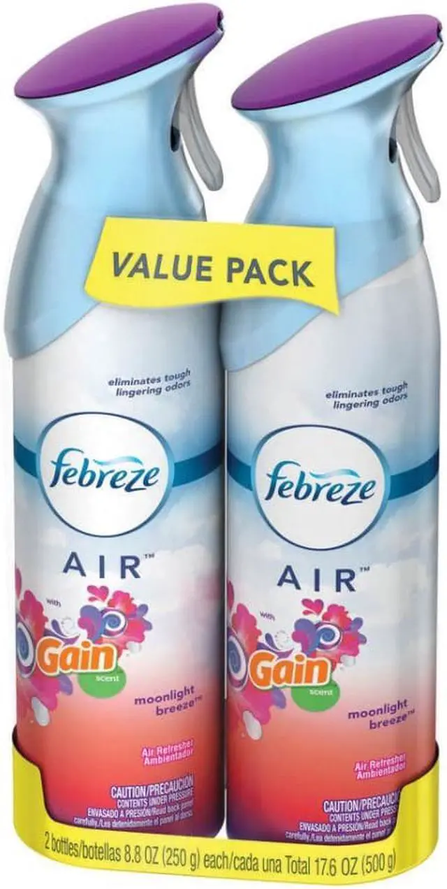 Alt view image 4 of 9 - febreze air freshner with Gain scent monlight breeze (pack of 2) 8.8 oz each