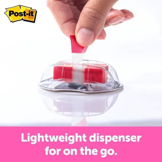 Alt view image 9 of 20 - 3M 680HVSHR High Volume Flag Dispenser Sign Here Red 200 Flags per Dispenser