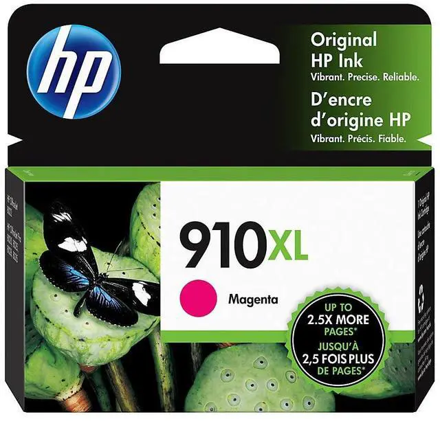 Alt view image 4 of 20 - HP 910XL High Yield Magenta Original Ink Cartridge, ~825 pages, 3YL63AN#140