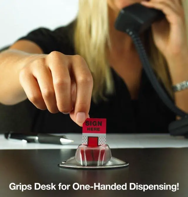 Alt view image 11 of 20 - 3M 680HVSHR High Volume Flag Dispenser Sign Here Red 200 Flags per Dispenser
