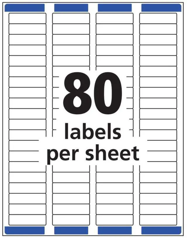 Alt view image 17 of 20 - Easy Peel Mailing Labels For Laser Printers, 1/2 X 1-3/4, Clear, 800/P