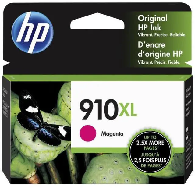 Alt view image 5 of 20 - HP 910XL High Yield Magenta Original Ink Cartridge, ~825 pages, 3YL63AN#140