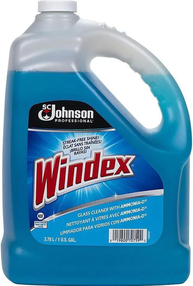 Alt view image 5 of 13 - WINDEX 696503 Liquid Glass and Surface Cleaner, 1 gal., Blue, Unscented, Jug