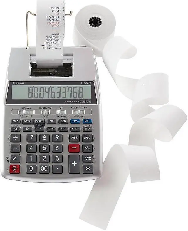 Alt view image 7 of 17 - Canon  Printing Calculator P23DHV3