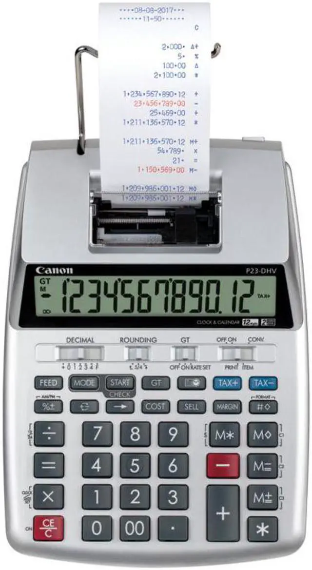 Alt view image 8 of 17 - Canon  Printing Calculator P23DHV3