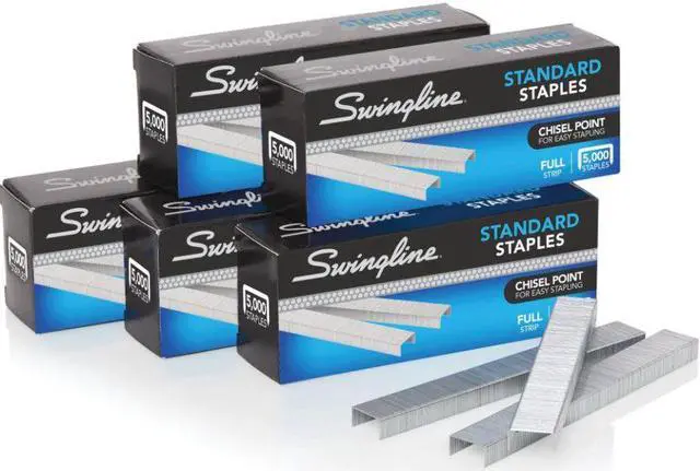 Alt view image 9 of 16 - Swingline Standard Chisel Point Staples, 5/pk