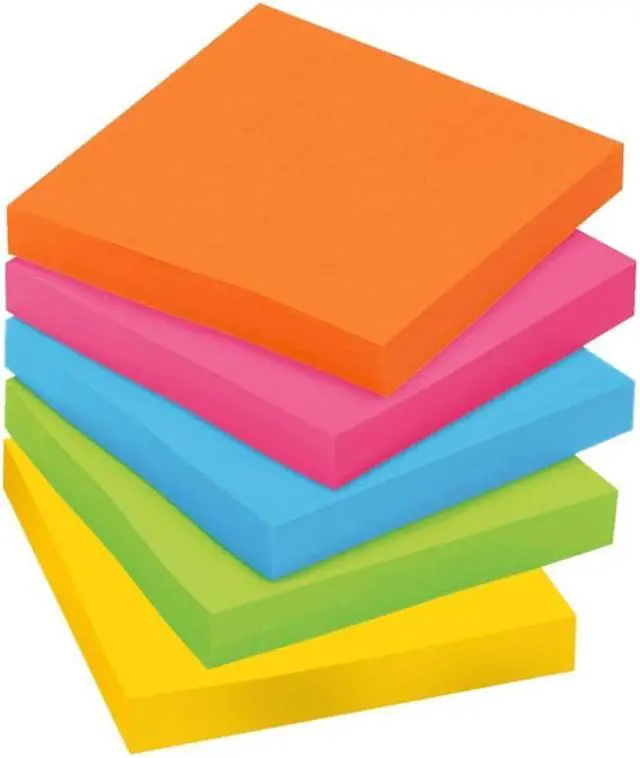 Alt view image 6 of 20 - Post-it Pads in Rio de Janeiro Colors 3 x 3 90-Sheet 5/Pack 6545SSUC