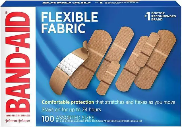 Alt view image 5 of 16 - BAND-AID Flexible Fabric Adhesive Bandages Assorted 100/Box 11507800