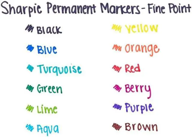 Alt view image 3 of 5 - Sharpie Permanent Marker Fine Point 2/PK Black 30162PP
