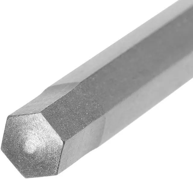 Alt view image 3 of 4 - 10Pcs 1/4" Hex Shank 100mm Length Magnetic Hex Head H6 Screwdriver Bits S2 Alloy Steel