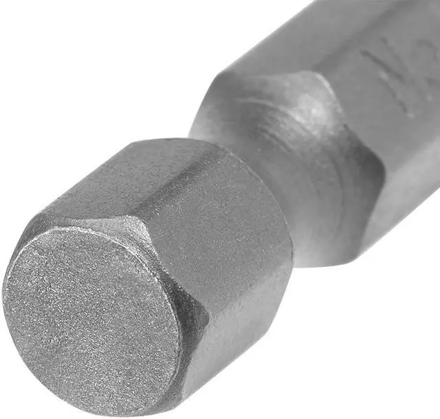 Alt view image 4 of 4 - 10Pcs 1/4" Hex Shank 75mm Length Magnetic SL4 Slot Head Screwdriver Bits S2 Alloy Steel