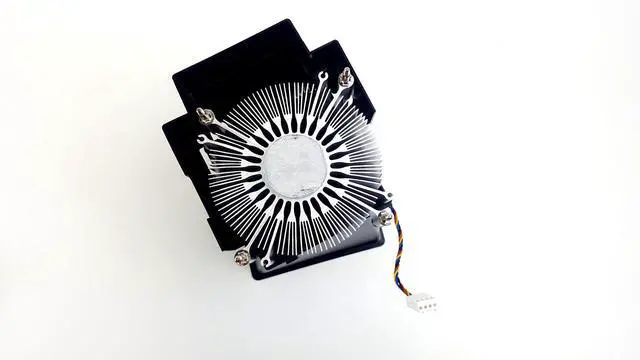Alt view image 3 of 4 - Dell Foxconn Inspiron 3670 CPU Heatsink w/Shroud & Cooling Fan PVA080G12Q 2K61C