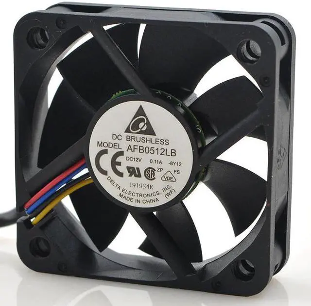 Alt view image 2 of 2 - for delta AFB0512LB 5015 50x50x15mm 50mm fan 12V 0.11A Double ball bearing 4 wire 4pin mute cooling fan
