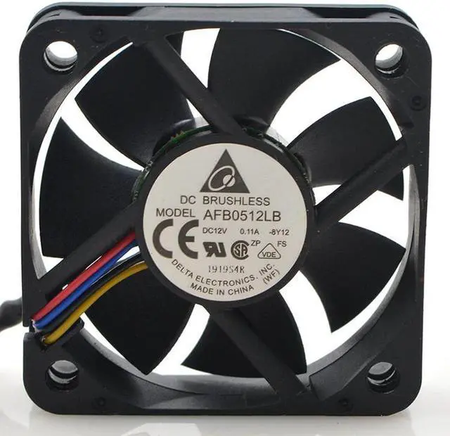 Main image of for delta AFB0512LB 5015 50x50x15mm 50mm fan 12V 0.11A Double ball bearing 4 wire 4pin mute cooling fan