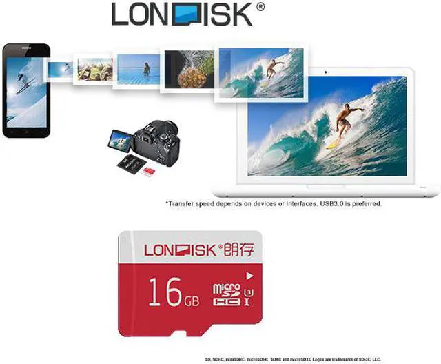 Alt view image 6 of 7 - LONDISK 4K Micro SD Card 16GB Class10 U3 microSDHC Card Memory Card for Dashcam Phone (U3 16GB)