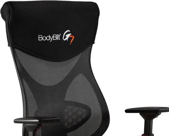 Alt view image 2 of 7 - BodyBilt® G7 Ergonomic Mesh Back Gaming Chair, Adjustable Back, Seat: Depth/Height, Air Cell Lumbar, Multidirectional Arms. Proudly Made in the USA