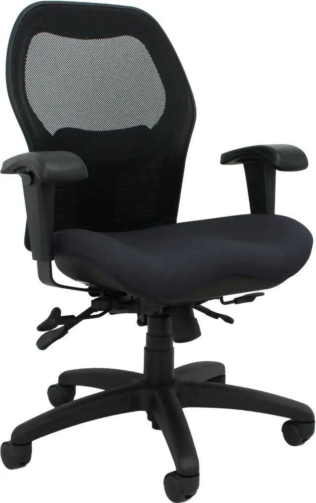 Main image of Sola LT Ergonomic Office Chair by BodyBilt® | Comfortable Mesh Mid-Back Computer Chair |Ultra-Soft | Lumbar Support | 360° Swivel | Made in the USA.