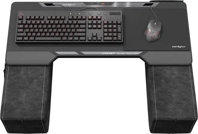 Alt view image 6 of 9 - Couchmaster CYCON² - New Design - Fusion Grey - Couch Gaming Desk for Mouse & Keyboard for PC, PS4/5, XBOX One/Series X