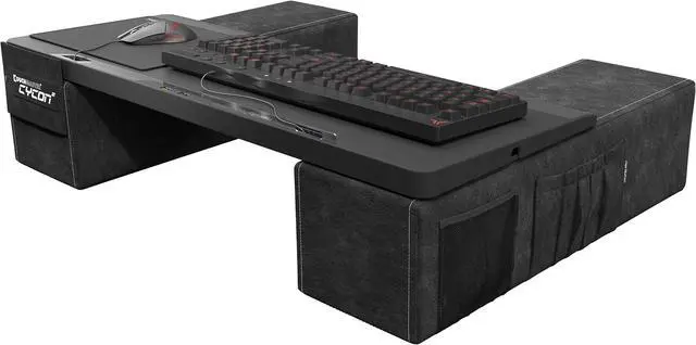 Alt view image 8 of 9 - Couchmaster CYCON² - New Design - Fusion Grey - Couch Gaming Desk for Mouse & Keyboard for PC, PS4/5, XBOX One/Series X
