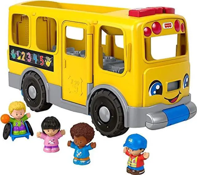 Alt view image 2 of 2 - Fisher-Price GLT75 Little People Big Yellow School Bus, Musical Pull Toy