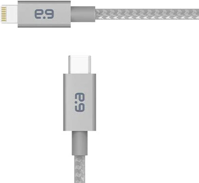 Main image of puregear usb c to lightning cable, braided apple mfi certified charging data sync cable support power delivery and type c charg