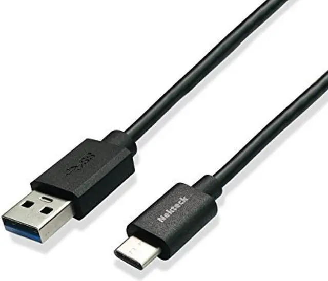 Alt view image 8 of 8 - USB Type C Cable, Nekteck USB 3.1 USB-C to USB A Male 56k ohm resistor 3.3ft Data Charging Cord Reversible Design for Macbook 12 Inch, LG G5/G6, Galaxy S8 S9/ S8 S9 Plus/ Pixel/ Pixel XL More, Black