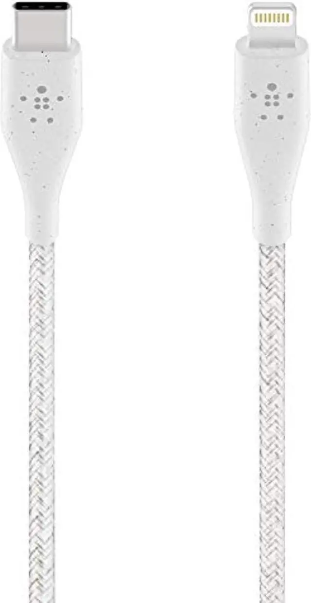 Alt view image 2 of 7 - Belkin DuraTek Plus Lightning/USB Data Transfer Cable F8J243BT04WHT