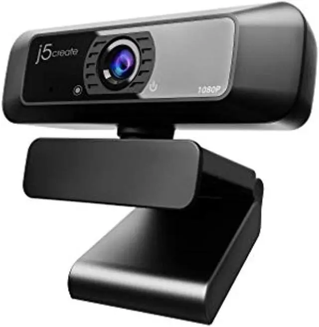 Alt view image 8 of 20 - J5create Create 2 USB 360° Rotation & 1080P HD Webcam 2 Megapixels Black (JVCU100)