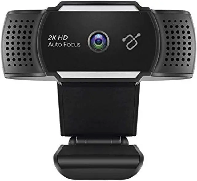Alt view image 2 of 15 - Aluratek AWC2KF Video Conferencing Camera - 5 Megapixel - 30 fps - Black, Gray - USB 2.0 - 2592 x 1944 Video - CMOS Sensor - Auto-focus - Microphone - Computer, Notebook