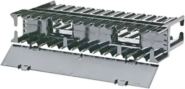 Alt view image 2 of 7 - Panduit - NCMH2 - PANDUIT NetManager Horizontal Cable Manager - 2U Rack Height - 19 Panel Width