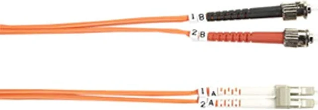 Alt view image 4 of 8 - Black Box 62.5-Micron Multimode Value Line Patch Cable ST-LC 10-m (32.8-ft.)