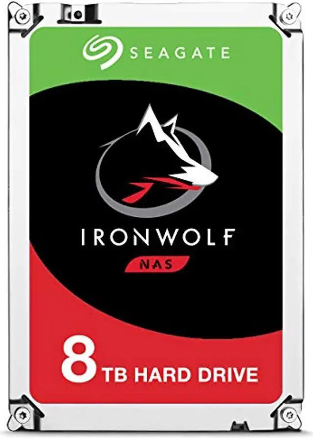 Main image of seagate ironwolf 8tb nas internal hard drive hdd - 3.5 inch sata 6gb/s 7200 rpm 256mb cache for raid network attached storage (