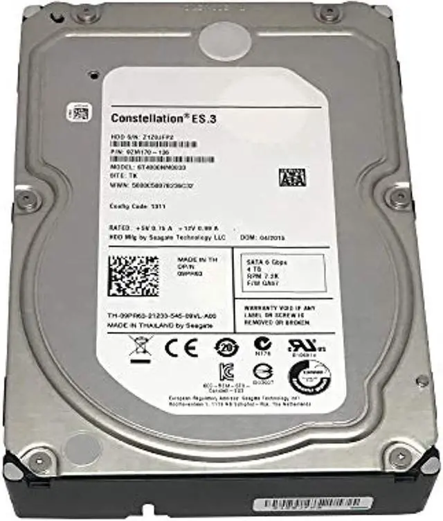 Main image of seagate st4000nm0033 constellation es.3 4 tb 3.5 inch internal hard drive - sata - 7200 rpm - 128 mb buffer (renewed)