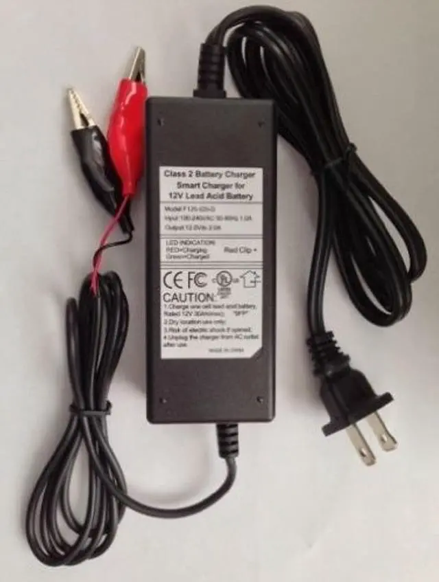Alt view image 2 of 2 - 12V 2AMP SLA Battery Charger and Tender for hr9-12 gp1270 sla1075 bp8-12