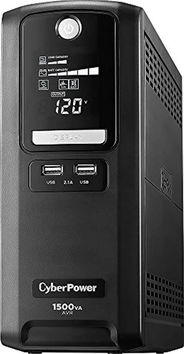 Alt view image 4 of 5 - CyberPower LX1500GU 10-Outlet 1500VA Battery Back-Up System