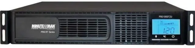 Alt view image 5 of 11 - Minuteman PRO1000RT2U PRO-RT 1000VA Tower/Rack/Wall Mountable UPS - 2U Tower/Rack/Wall Mountable - 4 Minute Stand-by - 120 V AC Input - 120 V AC Output - 8 x NEMA 5-15R Receptacle(s)