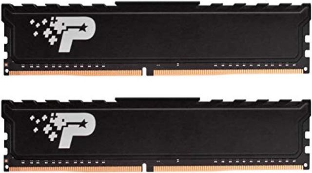 patriot signature premium ddr4 32gb (2x16gb) 3200mhz (pc4-25600) udimm kit  w/heatshield