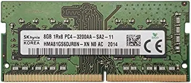 Alt view image 2 of 4 - Hynix HMA81GS6DJR8N-XN 8GB Memory Module - DDR4 SDRAM - 3200 MHz - 260 Pin - PC4-25600 - SO-DIMM - CL22 - Non-ECC Unbuffered - 1.2 Volts